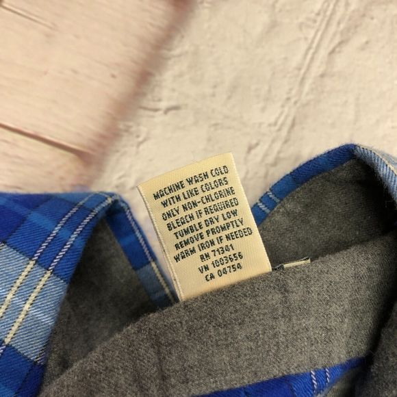 LL Bean Men Long Sleeve Slightly Fitted Flannel Shirt Size Extra Large B216 18 - Picture 6 of 12